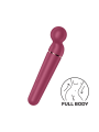 Vibromasseur wand rouge USB 60 vibrations Planet Wand-er Satisfyer - CC597844