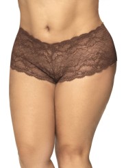 Shorty sexy couleur cacao grande taille pas cher de mapalé lingerie