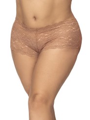 Shorty sexy couleur taupe grande taille pas cher de mapalé lingerie