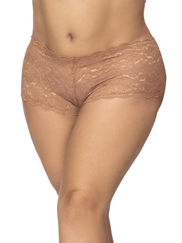 Shorty sexy couleur taupe grande taille pas cher de mapalé lingerie