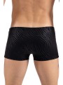 Boxer nuance de noir brillant aux reflets zébré de la collection sous-vêtement homme