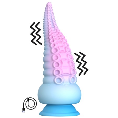 Godes avec tentacules 18 cm, 10 modes de vibrations de l'univers sex toy japonais