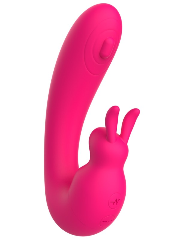 Vibromasseur stimulation du point-G par tapement et stimulation du clitoris