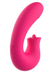 Vibromasseur stimulation du point-G par tapement et stimulation du clitoris