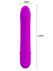 Mini Vibromasseur Fuchsia 12 cm avec 10 modes de vibrations pas cher.