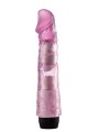 Vibromasseur 20 cm Jelly rose avec molette la vitesse de vibrations