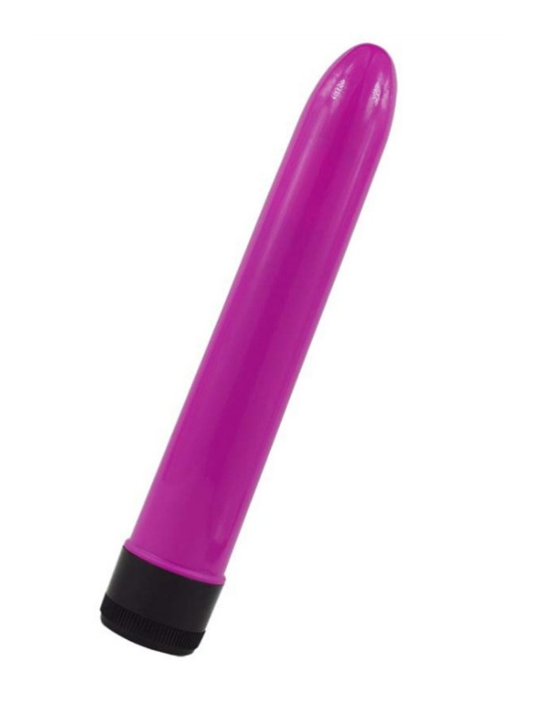 Vibromasseur rose violet de 17.5 cm avec 1 vitesse de Plaisir Emoi pas cher