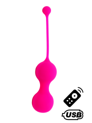 MINA, Boules de Geisha Rose en silicone de la marque sex toys Cœur Ardent