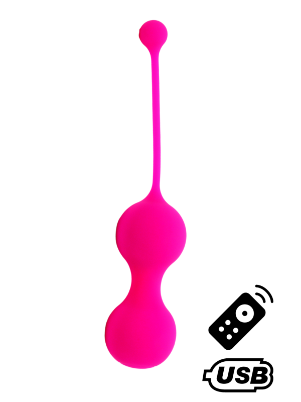 MINA, Boules de Geisha Rose en silicone de la marque sex toys Cœur Ardent