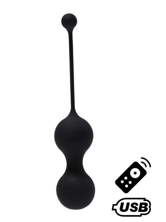 MINA, Boules de Geisha Noire en silicone de la marque sex toys Cœur Ardent