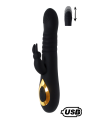 Vibromasseur Rabbit avec va et vient, TWIST 2 noir de Cœur Ardent pas cher