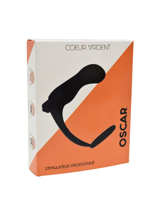 Oscar, stimulateur prostatique avec 10 modes de vibrations en silicone.