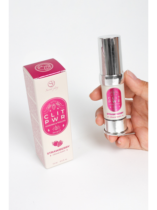 Baume stimulant pour clitoris Fraise de Plaisir Secret pas cher