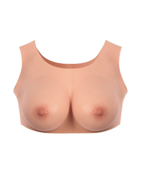 Buste seins réaliste couleur peau claire Taille S Bonnet C pas cher