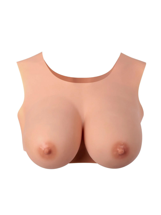 Buste seins réaliste couleur peau claire Taille XL Bonnet G pas cher