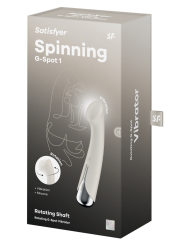 Vibromasseur point G tête rotative blanc USB Spinning g-spot 1 pas cher