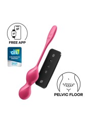 Boules de Geisha vibrantes télécommandées fushia Love Birds 2 - Satisfyer