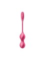 Boules de Geisha vibrantes télécommandées fushia Love Birds 2 - Satisfyer