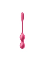 Boules de Geisha vibrantes télécommandées fushia Love Birds 2 - Satisfyer