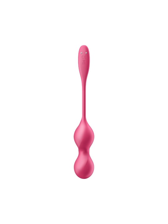 Boules de Geisha vibrantes télécommandées fushia Love Birds 2 - Satisfyer