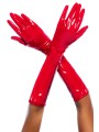 Gants en vinyle rouge - MAL125GLRD