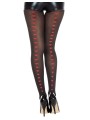 Grossiste collant noir coeurs rouges