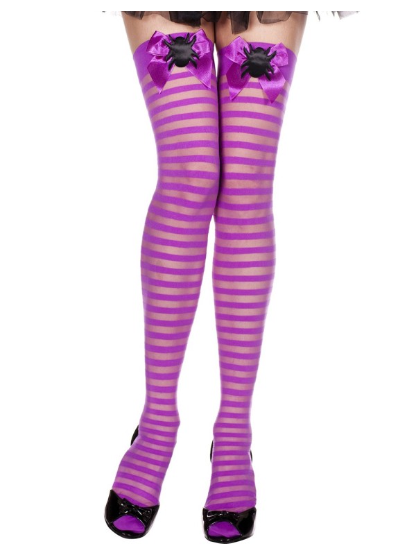 Grossiste lingerie Halloween : bas sexy violet