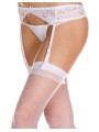 Grossiste lingerie porte-jarretelles avec noeud en voile