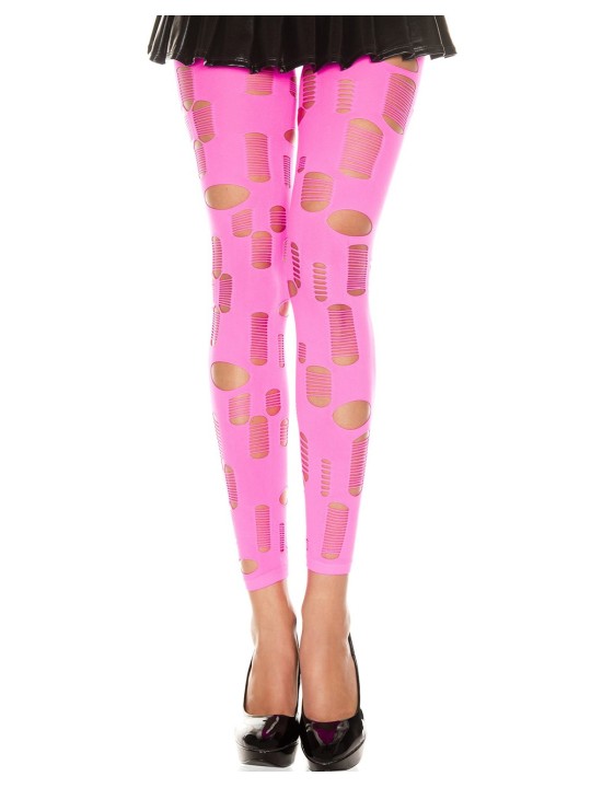 Grossiste dropshipping legging rose fluo ajouré fashion