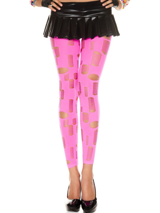 Grossiste dropshipping legging rose fluo ajouré fashion