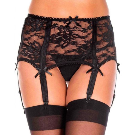 Grossiste lingerie : porte-jarretelles sexy noir