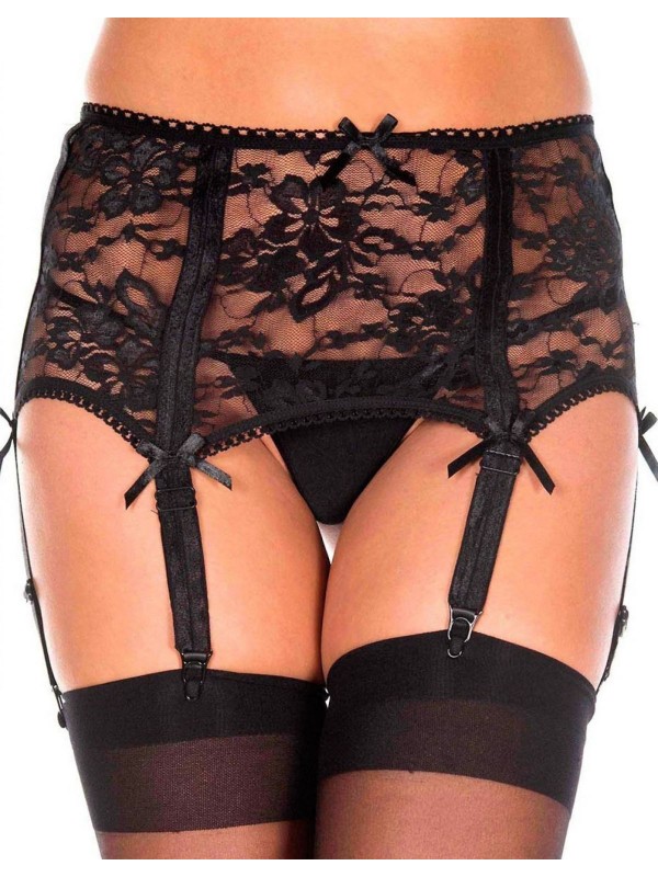 Grossiste lingerie : porte-jarretelles sexy noir