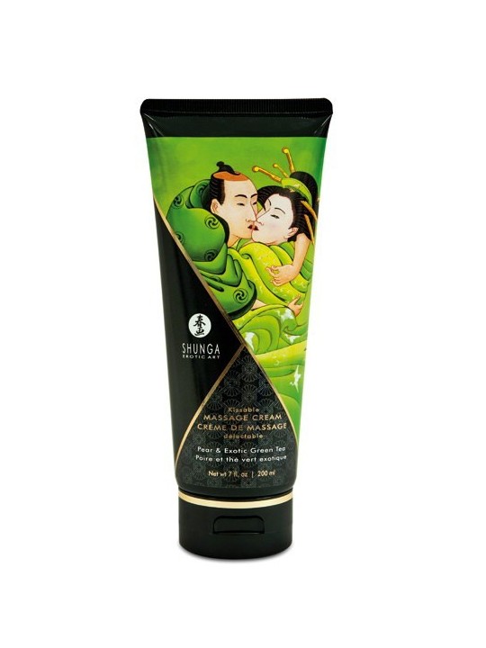 Fournisseur crème de massage thé vert poire Shunga