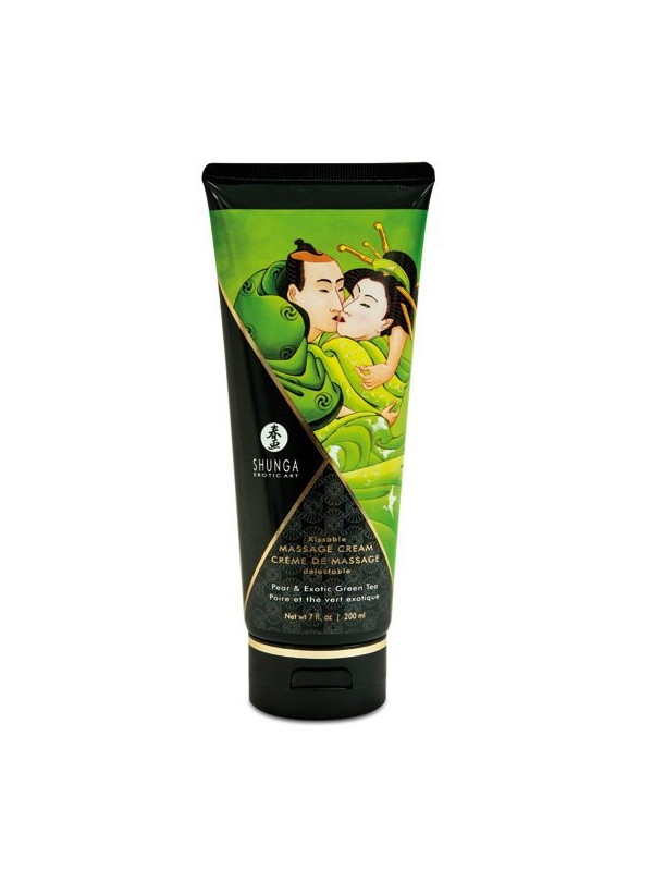 Fournisseur crème de massage thé vert poire Shunga