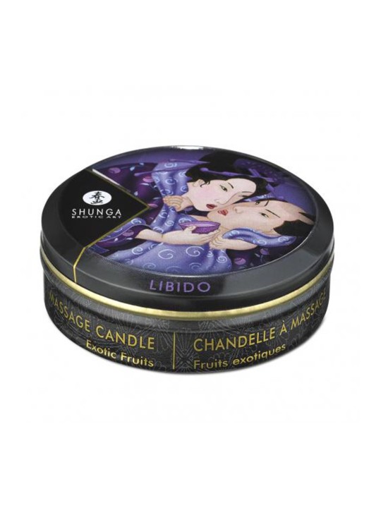 Grossiste Shunga : mini bougie massage fruit exotique