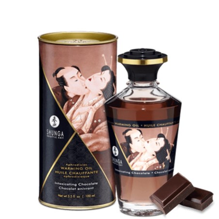 Grossiste huile chocolat de massage chauffante comestible Shunga