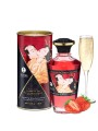 Fournisseur huile fraise de massage chauffante comestible Shunga