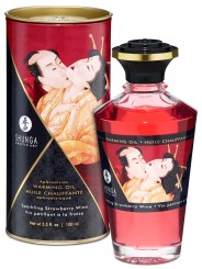 Fournisseur huile fraise de massage chauffante comestible Shunga