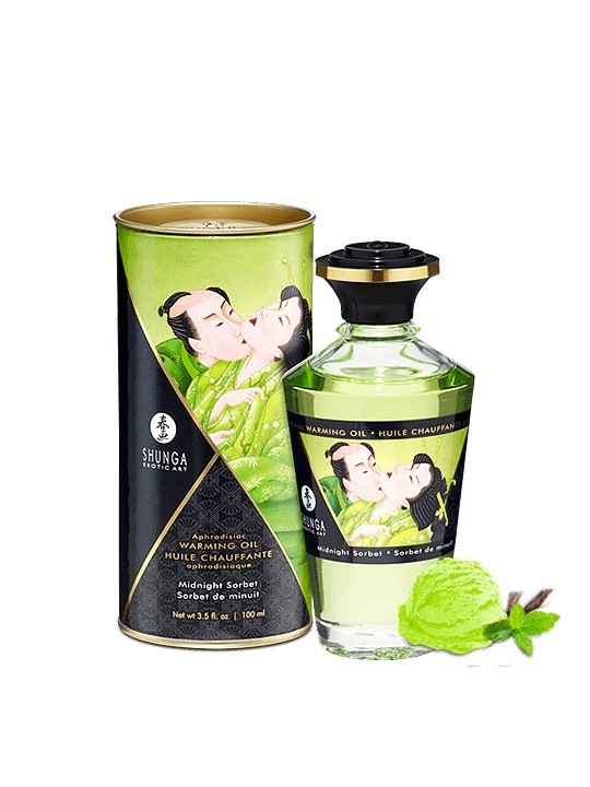 Fournisseur huile sorbet de minuit de massage chauffante comestible Shunga