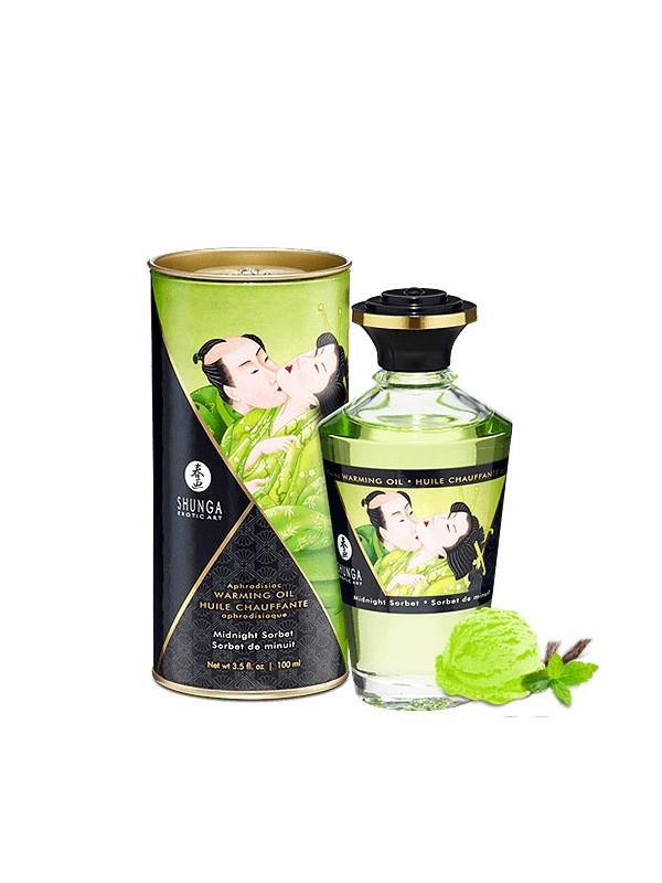 Fournisseur huile sorbet de minuit de massage chauffante comestible Shunga