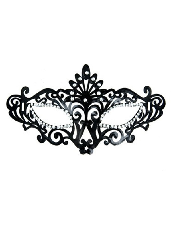 Grossiste Maskarade : masque noir strass