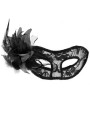 Grossiste dropshipping : masque transparent fleur noire