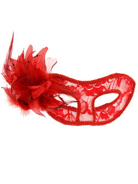 Fournisseur dropshipping : masque transparent fleur rouge