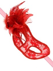 Fournisseur dropshipping : masque transparent fleur rouge