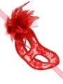 Fournisseur dropshipping : masque transparent fleur rouge