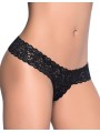 Fournisseur lingerie sexy : string ouvert brésilien noir