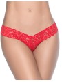 Grossiste dropshipping lingerie : string rouge dentelle