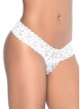 Fournisseur lingerie sexy : string ouvert brésilien blanc