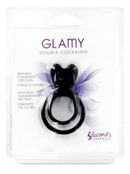 Grossiste Glamy : double cockring noir