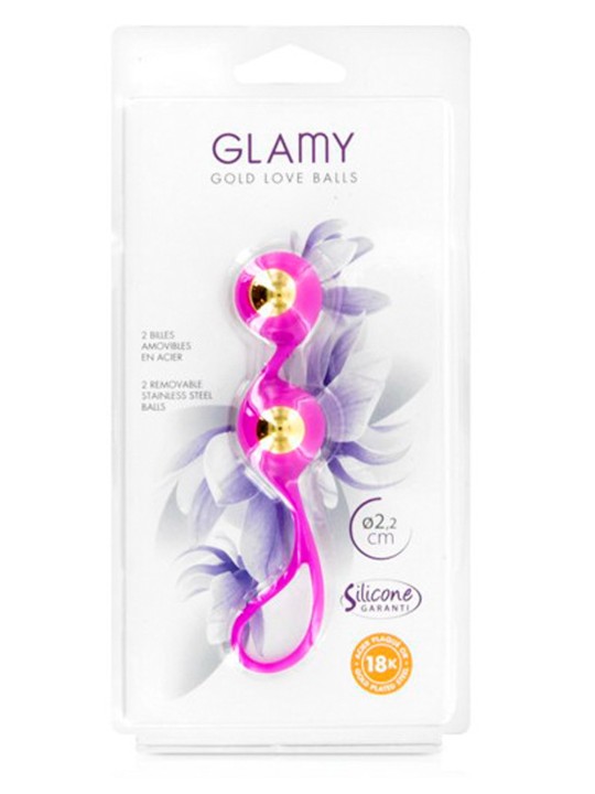 Grossiste Glamy : boules de Geisha stimulateur anal plaqué or